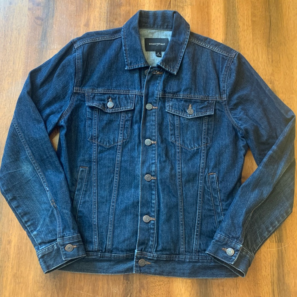 Banana Republic Men’s Denim Jacket Long Sleeve Medium Casual